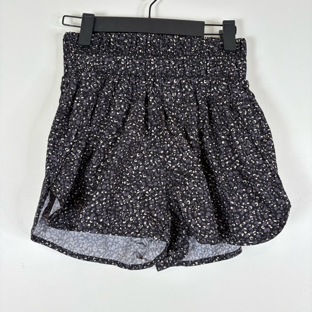 Free People Movement Is he Way Home Shorts Small Animal Print